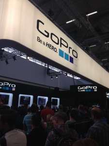 The GoPro stand is slightly busy!