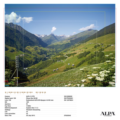 ALPA HR Alpagon 4.0/40 mm  with Alpa FPS
