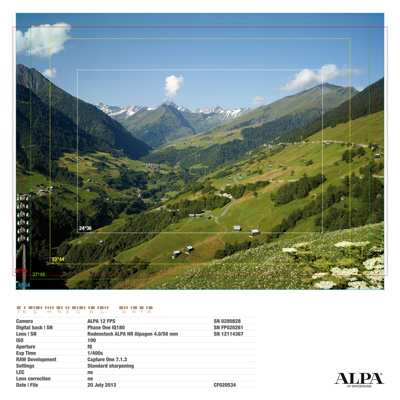 ALPA HR Alpagon 4.0/50 mm  with Alpa FPS