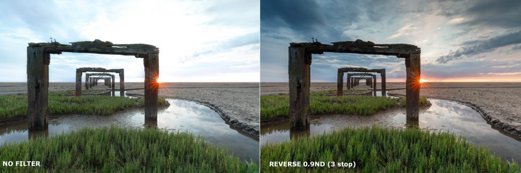 Lee Filters Reverse ND before after